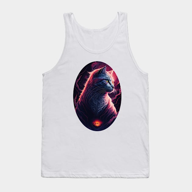 en epic profile of a majestic cat Tank Top by Arteria6e9Vena